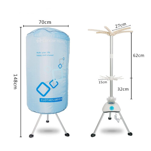 Concise Home Portable electric clothes dryer 1000W large capacity 1