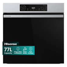 Hisense BI622AXPGUK - Built-in 77L Electric Single Oven - Stainless
