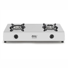 NJ-200SD Indoor Gas Stove - 2 Burner Portable Gas Hob LPG Cooker 8.8kW