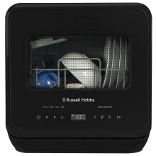 Russell Hobbs Mini Dishwasher Compact Table Top Black 2 Place Setting