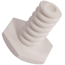 Genuine C00506981 White Plastic Adjustable Foot Legitting White