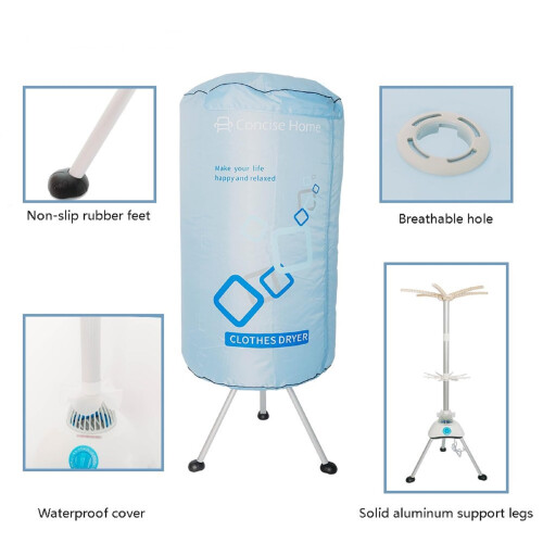Concise Home Portable electric clothes dryer 1000W large capacity 2