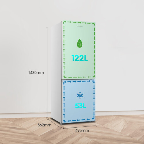 Fridgemaster MC50175A 50cm Freestanding 60/40 Fridge Freezer - 2