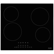 Abode Electric Hob 59cm Ceramic Cooktop with 4 Cooking Zones, 9 Power