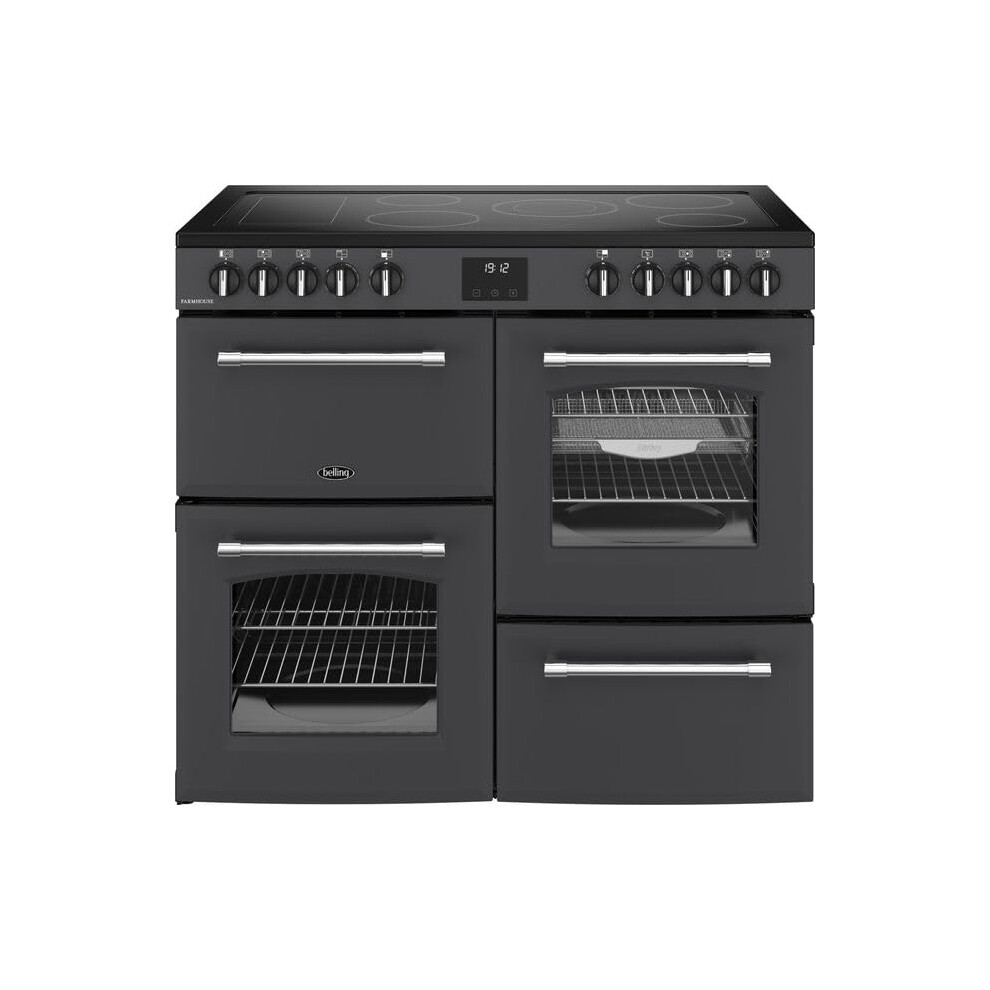 Belling Farmhouse 100E 100Cm Electric Range Cooker With Ceramic Hob