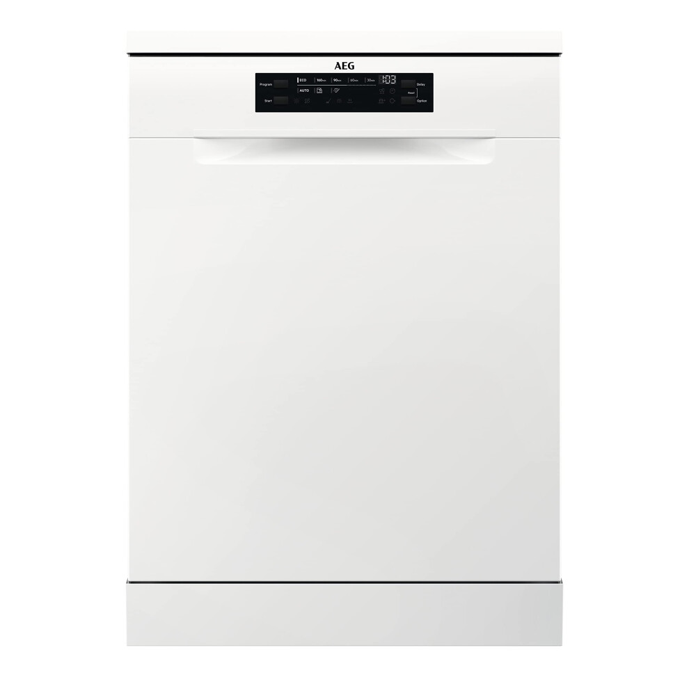 Aeg 6000 Series Freestanding Dishwasher Ffb53937zw, Maxiflex