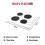 Haden Haden Electric Hob 60cm with 4 Solid Plate Burners, White Electric 2