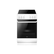 Amica AFC1530WH Freestanding Electric Cooker with Ceramic Hob,