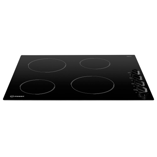 Indesit Indesit Built In RI860C 58cm 4 Zone Ceramic Hob - Black 1