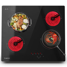 Cazooo Ceramic Hob, 60cm Built-in Electric Cooktop with Touch