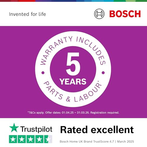 Bosch Bosch SMV4ECX23G Series 4, Fully Integrated Dishwasher 60cm, Smart 1