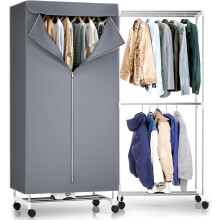 Yorking Electric Clothes Dryer with Cover, Energy-Efficient Heated