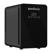 Enventor Mini Fridge 10 Litre / 15 Can, AC+12V DC Power Cooler and
