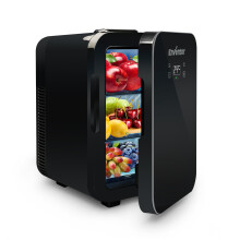 Enventor Mini Fridge for Bedrooms 10 Litre, 10 Can AC+12V DC Power