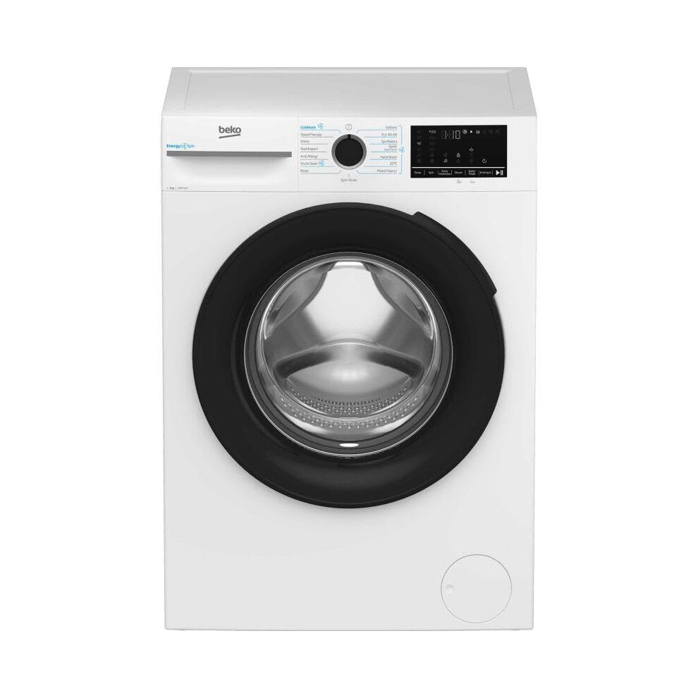 Beko Bm3wt4841iw Freestanding Washing Machine, 8Kg Load, 1400Rpm,