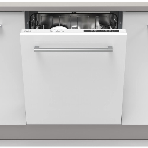 Electra Fully Integrated Standard Dishwasher - White with Fixed Door
