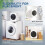 Homcom HOMCOM 4kg Vented Tumble Dryer, 800W Compact Freestanding Front 8