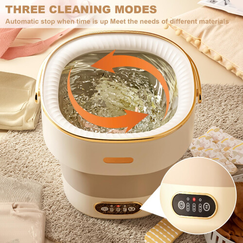 Portable Washing Machine, 16L 2KG Mini Foldable Washer and Spin Dryer 1