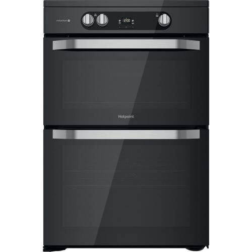 Hotpoint Hotpoint 60cm Double Oven Induction Electric Cooker - Black
