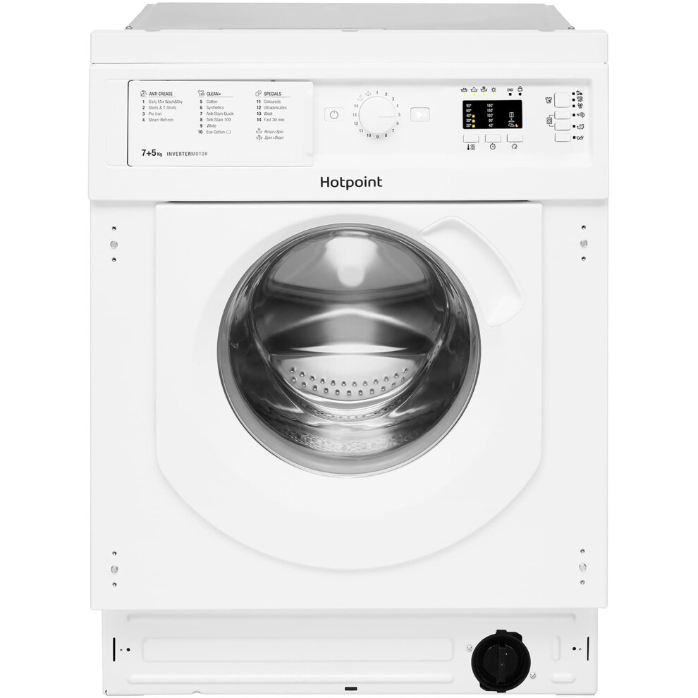 Hotpoint 7Kg Wash 5Kg Dry 1400Rpm Integrated Washer Dryer