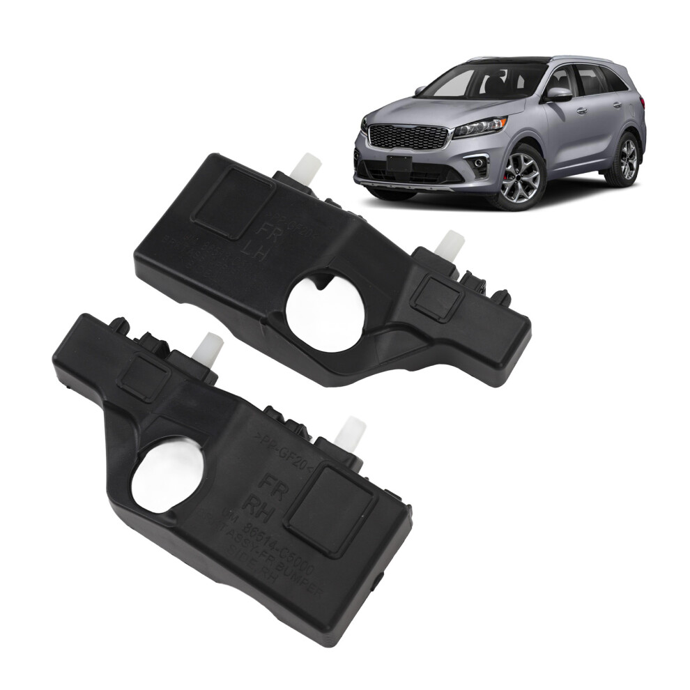 Pair Of Front Bumper Brackets For Sorento 2016-2020, Abs Upper Mount 9361381173099