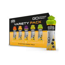 Science In Sport GO Isotonic Energy Gels, Running Gels with 22g Carbohydrates, Low Sugar, Variety Pack of Assorted Flavours, 60ml Per
