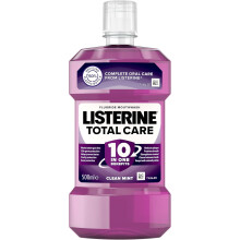 Listerine Total Care Antibacterial Mouthwash (1x 500ml), Caring and Cleansing Mouthwash to Freshen Breath with 10-in-1 Benefits, Clean