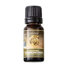 Ecodrop Frankincense Essential Oil I 10ml I Cosmos Certified Organic and 100% Pure Essential Oils I Top Therapeutic Grade for Aromatherapy