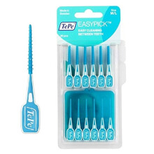 TePe Easy Pick Interdental Brush, Blue, Size: M/L, Pack of 4 x 36