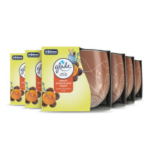 Glade Jar Candle, Scented Candle Infused with Essential Oils, Made Without Palm Oil, Up to 25 Hour Burn Time, Sweet Chocolate Treat, Pack
