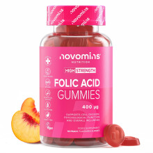 Folic Acid Gummies - 3 Month Supply of Folic Acid - High Strength 400 MCG - Prenatal Pregnancy Gummies Health & Maternal Tissue Growth