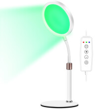 Trayvespace SAD Lamp, 520nm Green SAD Light Therapy Lamp, 12W Light Therapy, 10 Adjustable Brightness & 3 Timer for Skin Repair and Texture