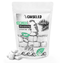 CHISELED Jaw Exerciser Chewing Gum - Mewing- Jaw Trainer for Face Mouth, Jawline Chisel & Enhance - 2 Month Pack - Neck Exerciser - Jawline Exer