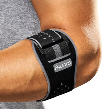 FREETOO Tennis Elbow Support Strap for Men Women, Comfy Golfers Elbow Support with Removable Compression Pad for Tendonitis Relief