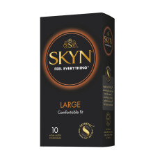 SKYN Large (XL/King Size) Non-Latex Condoms, Pack of 10 x 1