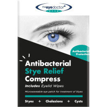 The Eye Doctor Heated Eye Compress for Stye & Chalazion – Reusable Antibacterial Eye Patch for Dry Eye, MGD, Blepharitis – Moist Heat