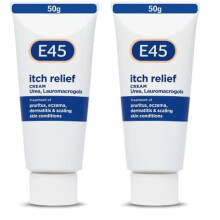 E45 Itch Relief Cream 50 g – Anti Itch Cream for Skin Irritation – Non-Greasy E45 Cream to Relieve Itching – Eczema Dermatitis Cream –