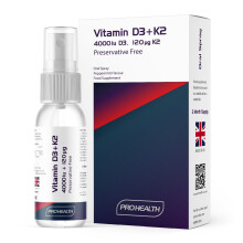 ProHealth Vitamin D3 4000 IU + K2 120 µg, Spray, 2-Month Supply