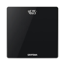 GRIFEMA GA2001-1 Digital Scales for Body Weight, Weighing Bathroom Scales, LCD Display and Step-On Technology, 150kg/330lb, 26x26cm,