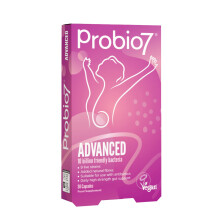 Probio7 Advanced | 9 Live Strains | with 10 Billion CFU, Saccharomyces Boulardii + 2 Types of Fibre | Gut Health Supplements, Probiotics