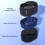 Denture Bath Box and Denture Brush Denture&Retainer Set, Denture Case with Mirror (Black) 3