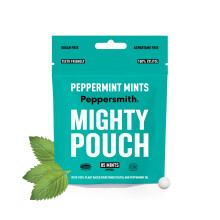 Peppersmith - British Peppermint Mints - 100% Plant Based Xylitol - Freshens Breath - Natural Flavours - Sugar Free Mints - Benefits Oral
