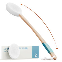 Svarvns Lotion Applicator for Back and Feet with 2 Replaceable Pads, 17" Back Lotion Applicator for Women, Elderly Apply to Lotion,