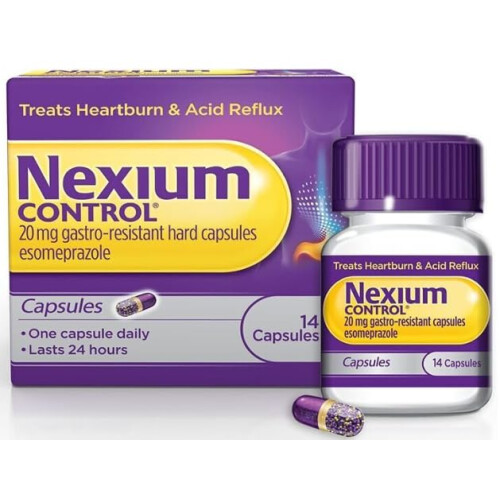NEXIUMM Control Heartburn and Acid Reflux Tablets | 14 Capsules