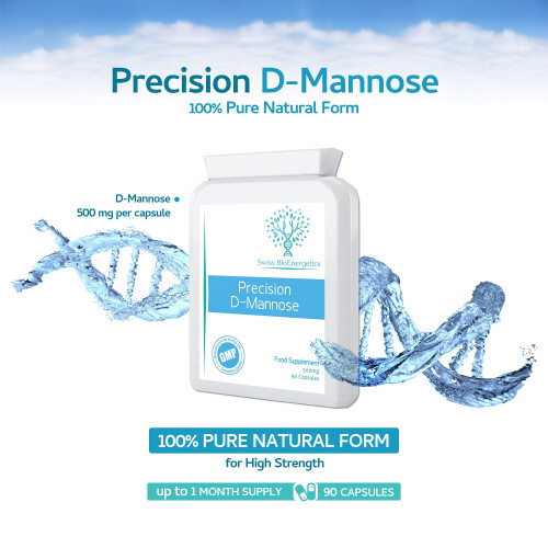 Precision D-Mannose 500mg 90 Capsules - 100% Pure Natural Form 2