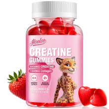 Creatine Gummies 5000mg Creatine Monohydrate with 1000mg Collagen (1 Month Supply) for Men & Women, Vegan & Sugar-Free, Easy Pre/Post