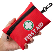 General Medi 110 Pieces Small First Aid Kit - Includes Emergency Foil Blanket, Scissors for Travel, Home, Office, Vehicle, Camping,