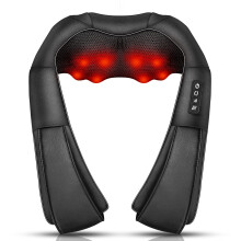 Neck Massager, Deep Tissue 3D Kneading, by iKristin, Portable, with Heat, Shiatsu Massager for Neck, Back, Shoulder, Foot and Leg, at Home