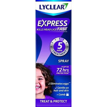 Lyclear Express Treat & Protect Spray - Kills Head Lice & Eggs – Effective in Just 5 minutes on Head Lice & Helps Protect for up-to 72