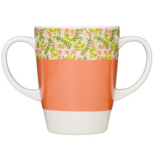Rosa Lifestyle Two Handled Melamine Mug – Lightweight 126g, 400ml/14oz Capacity – Daily Living Mobility Aid for Elderly, Dementia, Tremors,